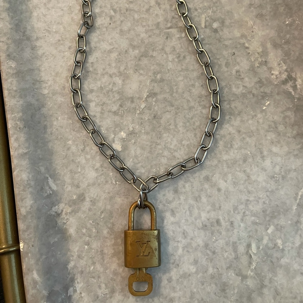 Louis Vuitton Chain and Lock necklace